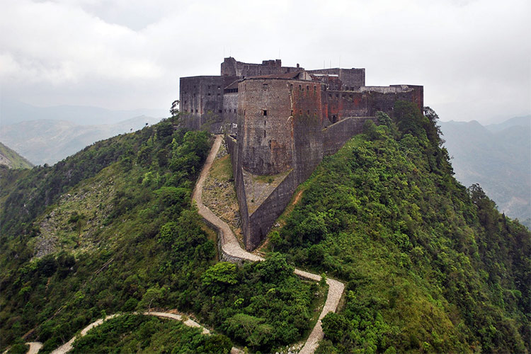 Citadelle Laferrière aerial view from an Army UH-60 Black Hawk during Operation Unified Response