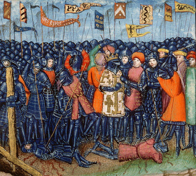 The Battle of Hattin, from a 15th-century manuscript.