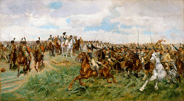 Charge of the French Cuirassiers at Friedland (1807) - by Ernest Meissonier