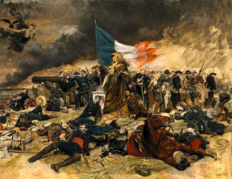 The Siege of Paris by Jean-Louis-Ernest Meissonier. Oil on canvas.