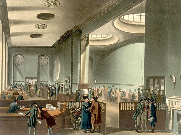 The Subscription Room in the early 19th century.