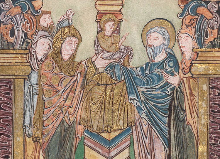 Candlemas (BL Additional 49598, f. 34v)