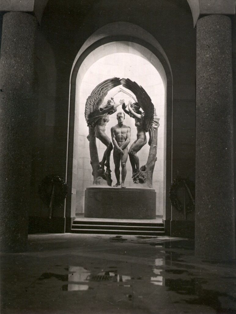 Shrine to fascist martyrs in Turin, c. 1930.