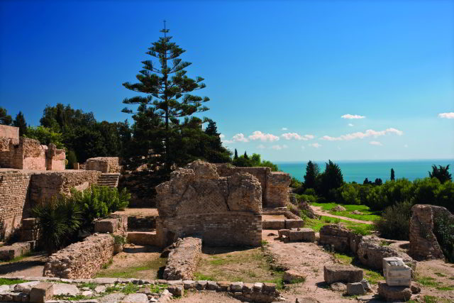 Byrsa Hill on the site of the remains of ancient Carthage