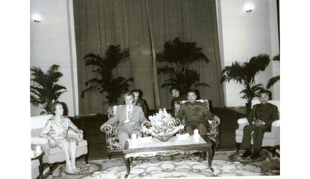 Pol Pot and Nicolae Ceausescu in 1978
