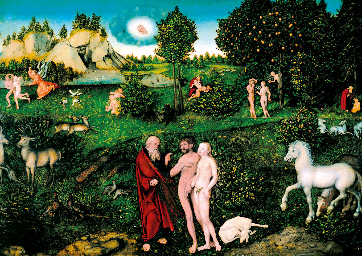 Paradise, by Lucas Cranach the Elder, 1530, now in the Kunsthistorisches Museum, Vienna. © akg-images.