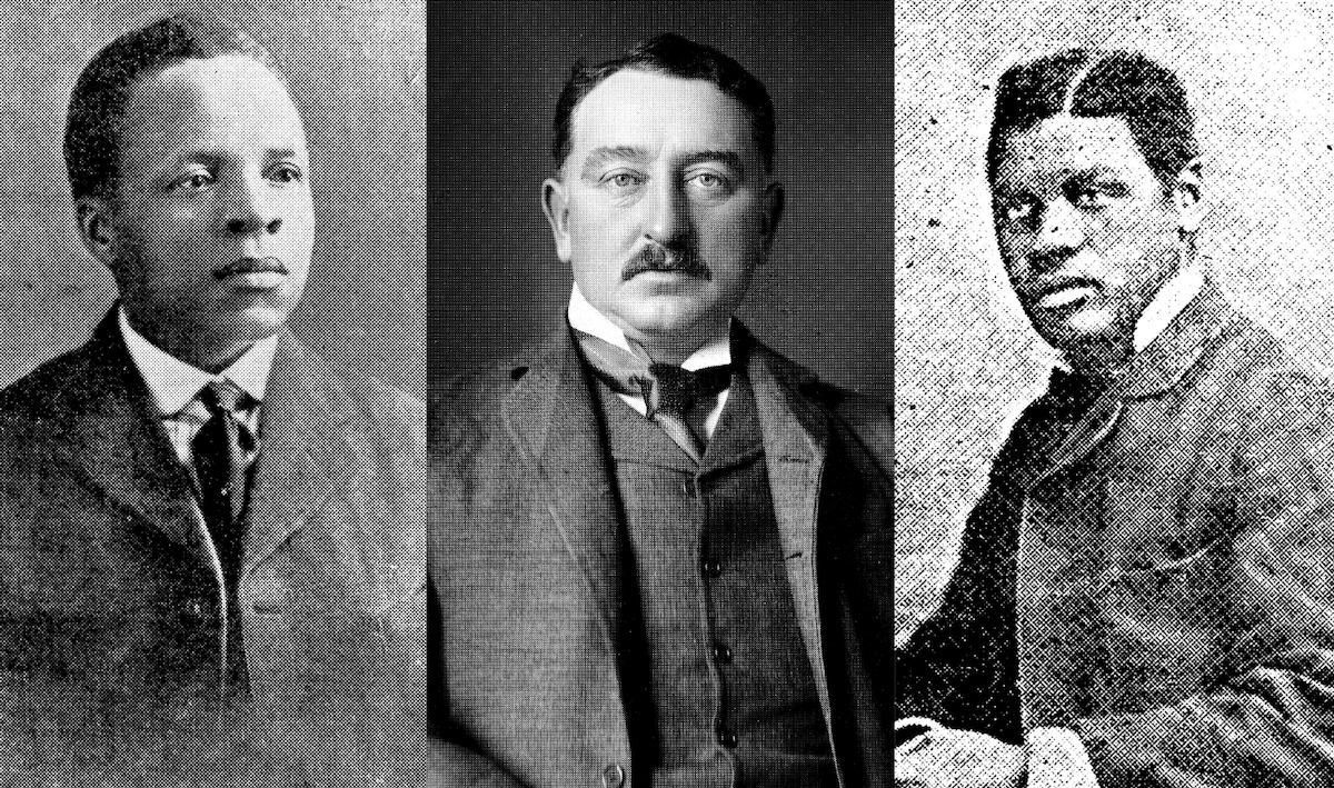 Solomon Tshekisho Plaatje, Cecil Rhodes and John Tengo Jabavu, c. 1881-1900. National Library of South Africa, Cape Town.