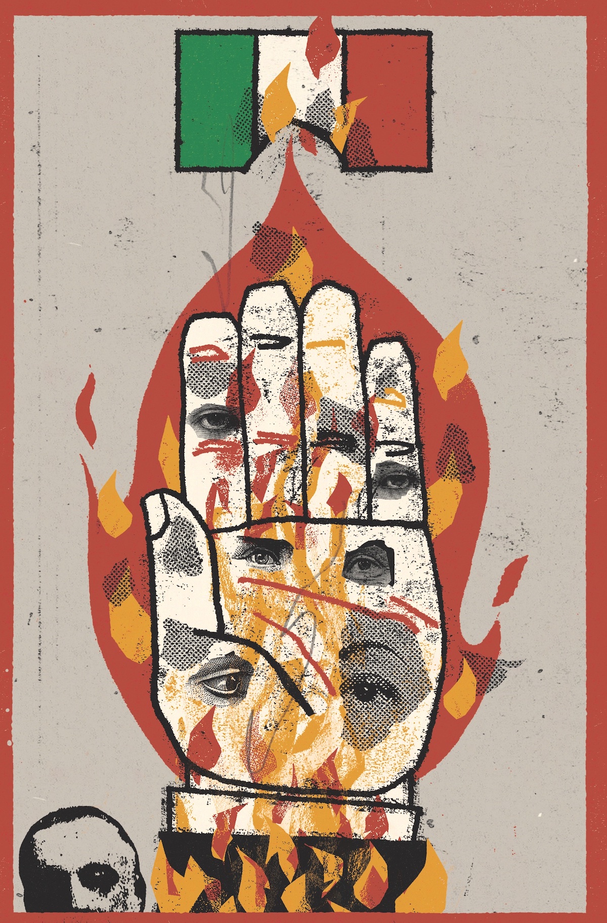 Italy’s fascist martyrs illustration © Ben Jones/Heart Agency.