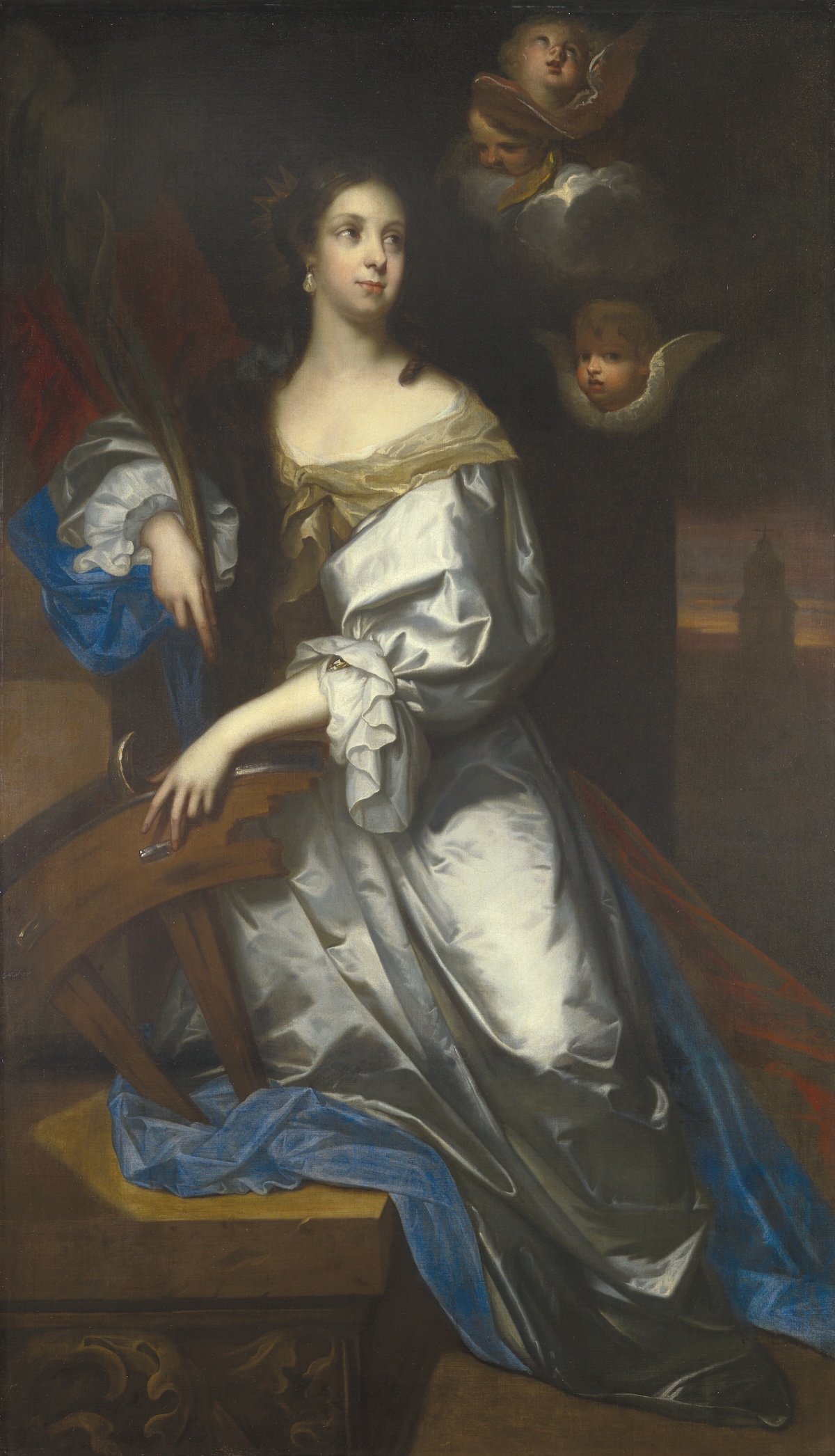 Catherine of Braganza as St Catherine of Alexandria, by Jacob Huysmans, c.1665. Royal Collection Trust/Bridgeman Images.