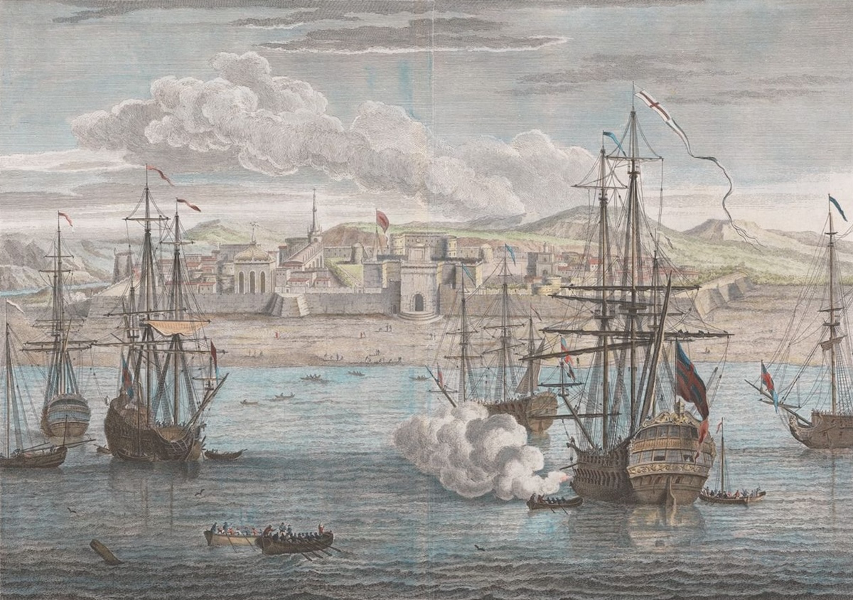 Fort St. George, the first East India Company fortress on the subcontinent, by Gerard van der Gucht, 1736. Yale Center for British Art, Paul Mellon Collection. Public Domain.