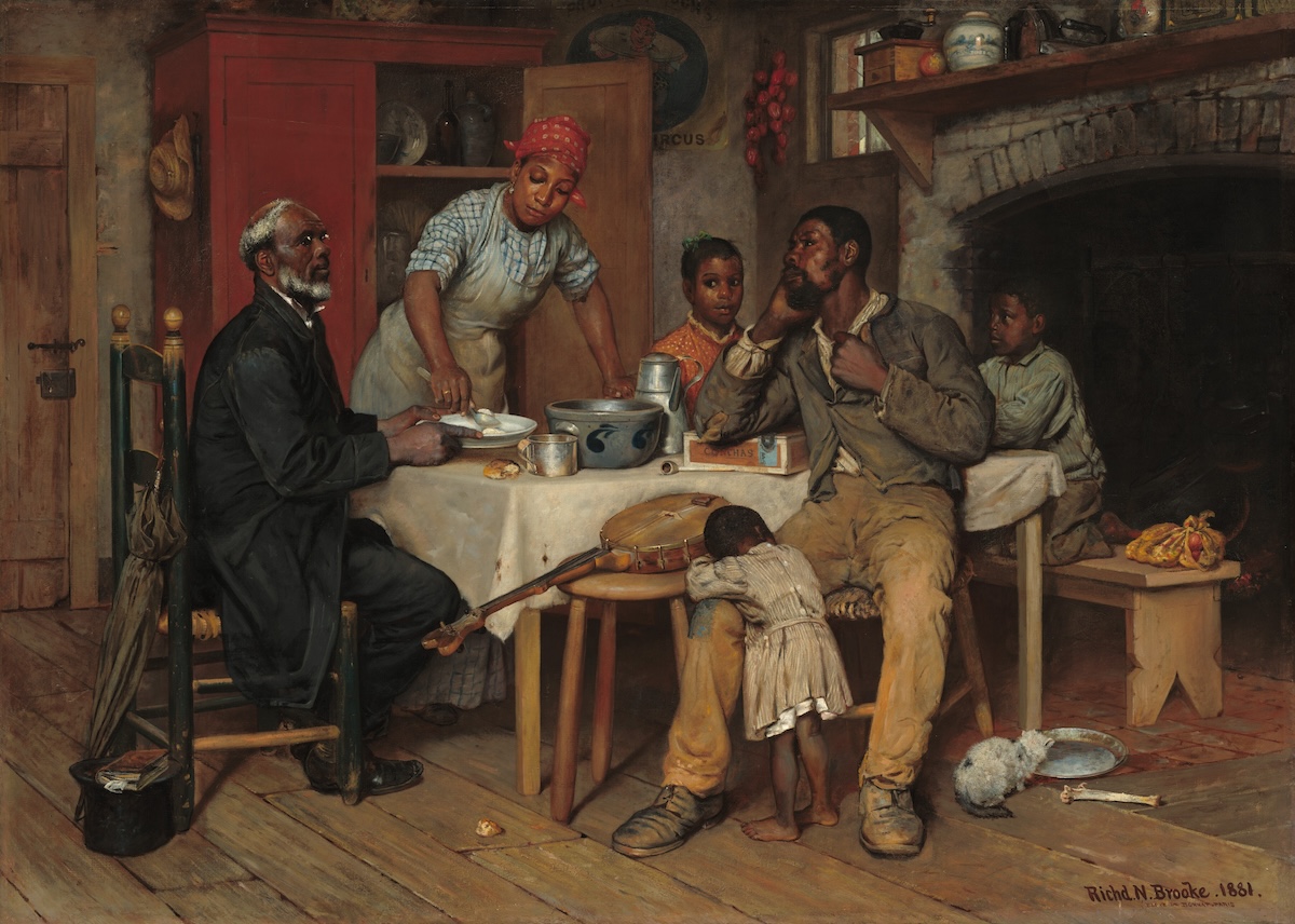 ‘A Pastoral Visit‘, by Richard Norris Brooke, 1881. National Gallery of Art. Public Domain.