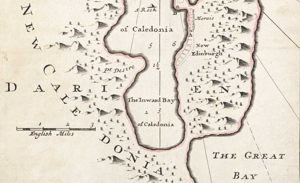 Map of Darien by Herman Moll (detail), engraved c.1730 © National Library of Scotland.