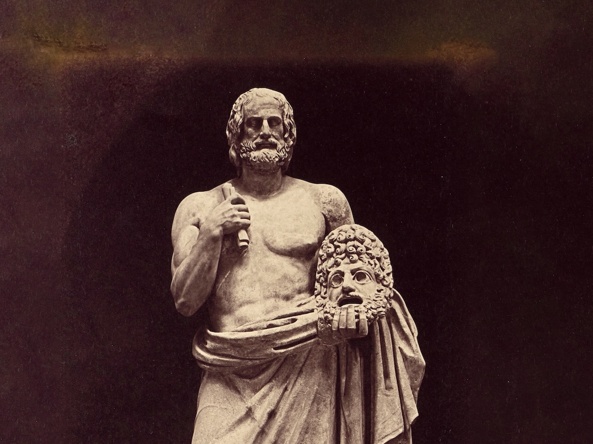 Statue of Euripides in the Vatican. Photograph by James Anderson, 1859. The J. Paul Getty Museum, Los Angeles. Public Domain.