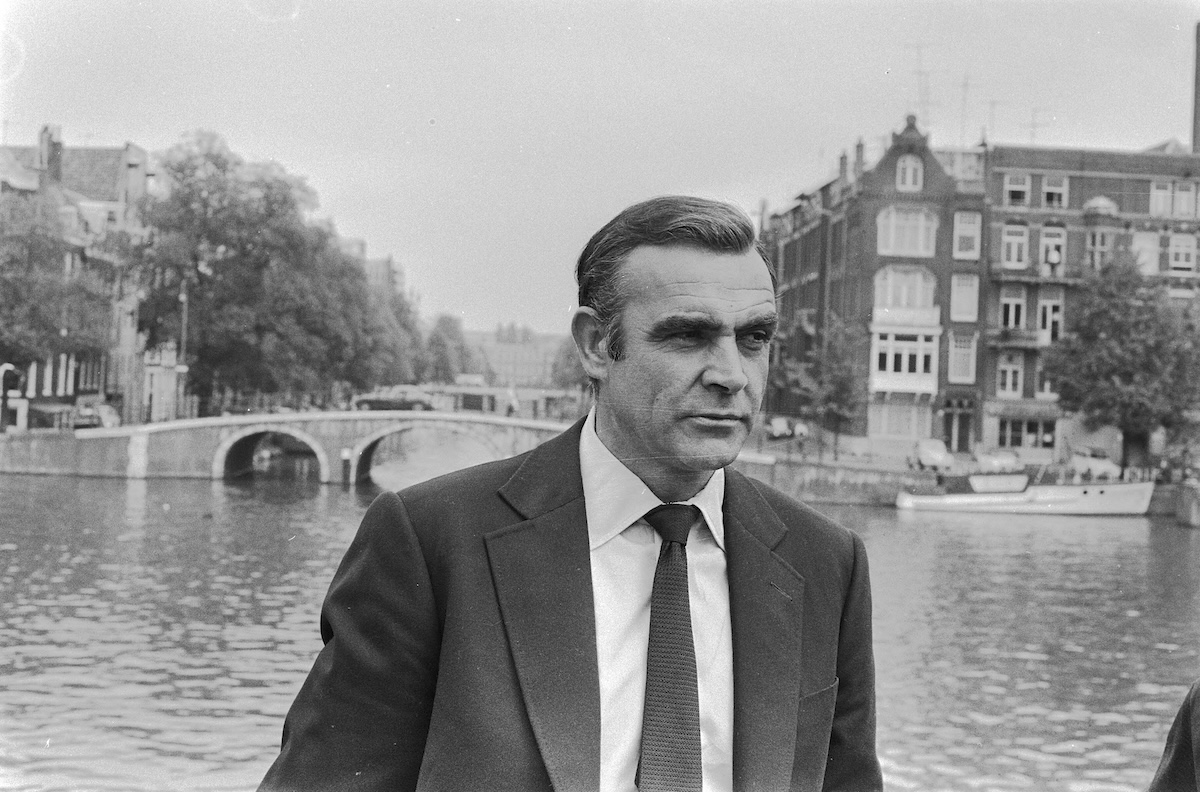 Sean Connery in Amsterdam for the filming of the James Bond movie Diamonds Are Forever, 3 July 1971. Nationaal Archief. Public Domain.