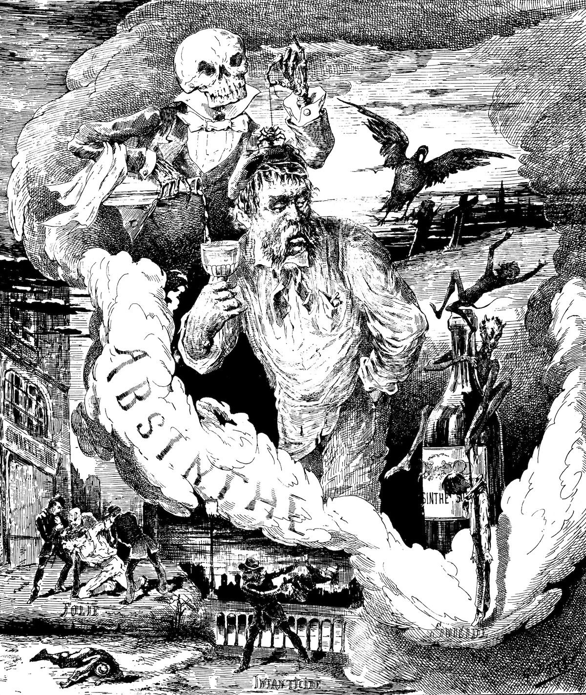 Illustration from the cover of La Presse Illustrée, 21 October 1883. Bibliothèque nationale de France. Public Domain.