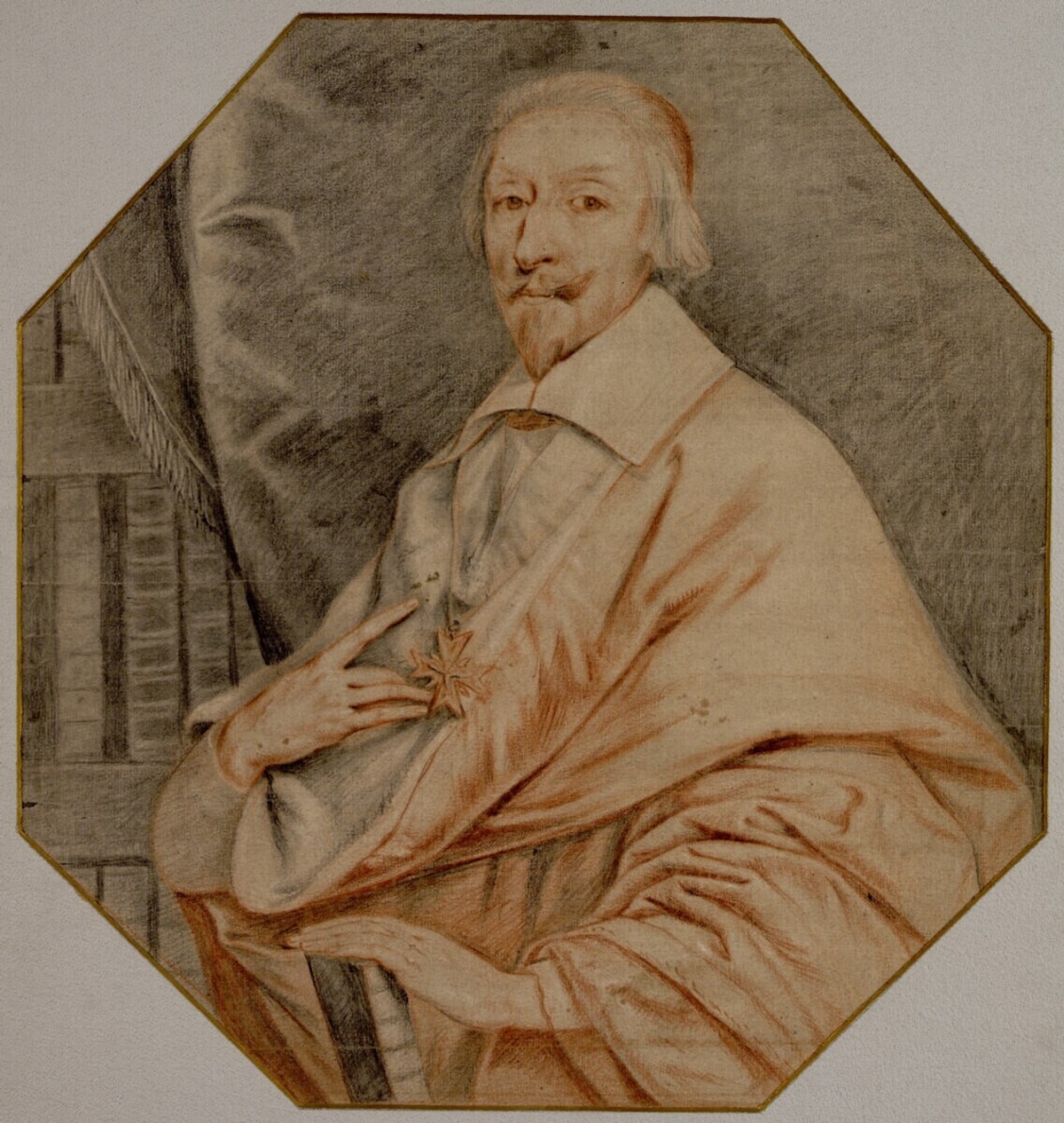 A portrait of Cardinal Richelieu, by Joseph Vivien, c. 18th century. Albertina. Public Domain.