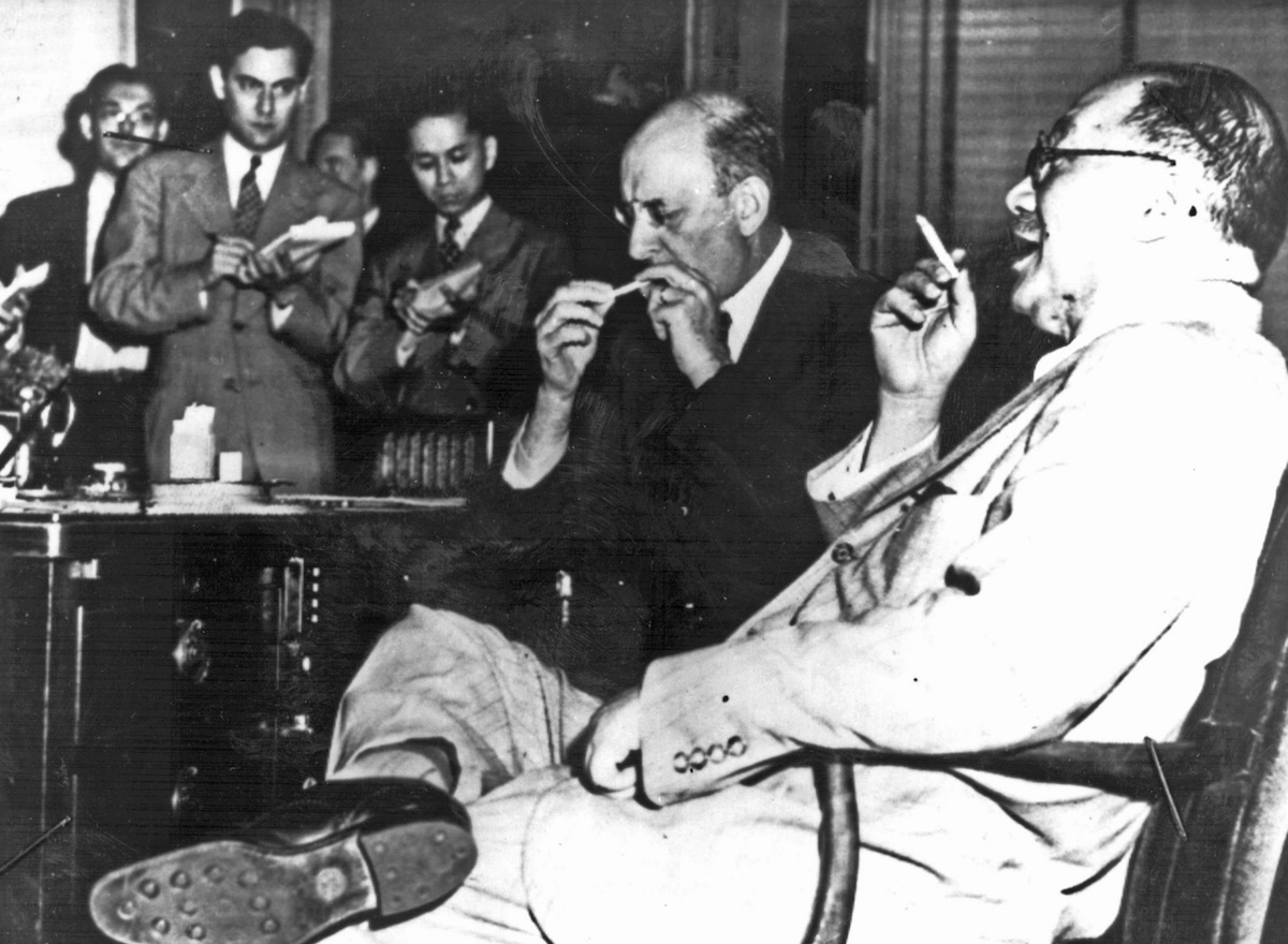 Henry Morgenthau and H.H. Kung, representing the US and China, at the Bretton Woods conference, 1944. United Archives (CC BY-SA).