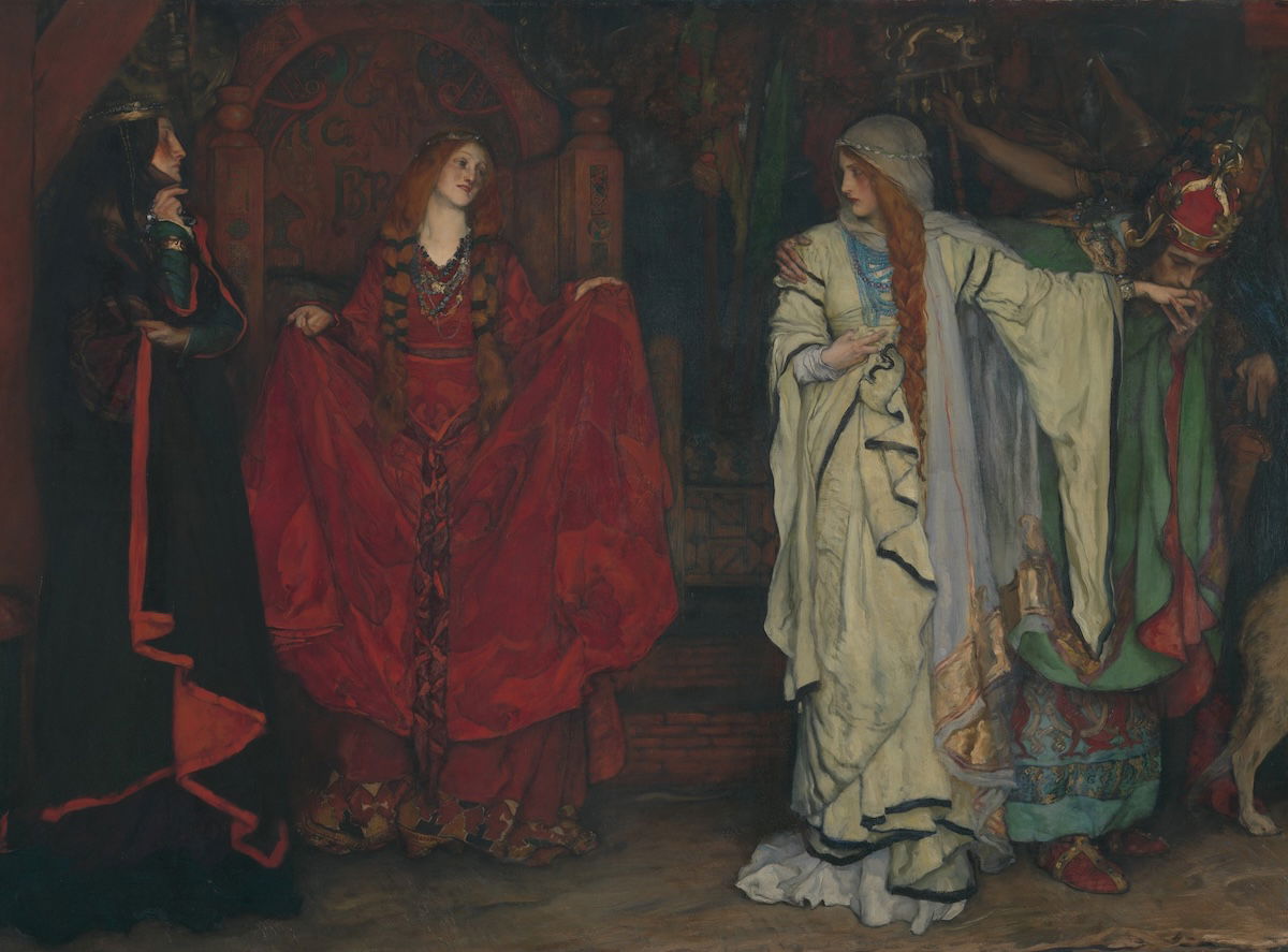 King Lear, Act I, Scene I by Edwin Austin Abbey, 1898. Metropolitan Museum of Arts. Public Domain.