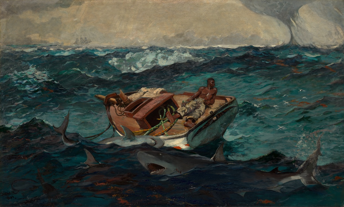 ‘The Gulf Stream’, by Winslow Homer, 1899, reworked by 1906. Metropolitan Museum of Art. Public Domain.