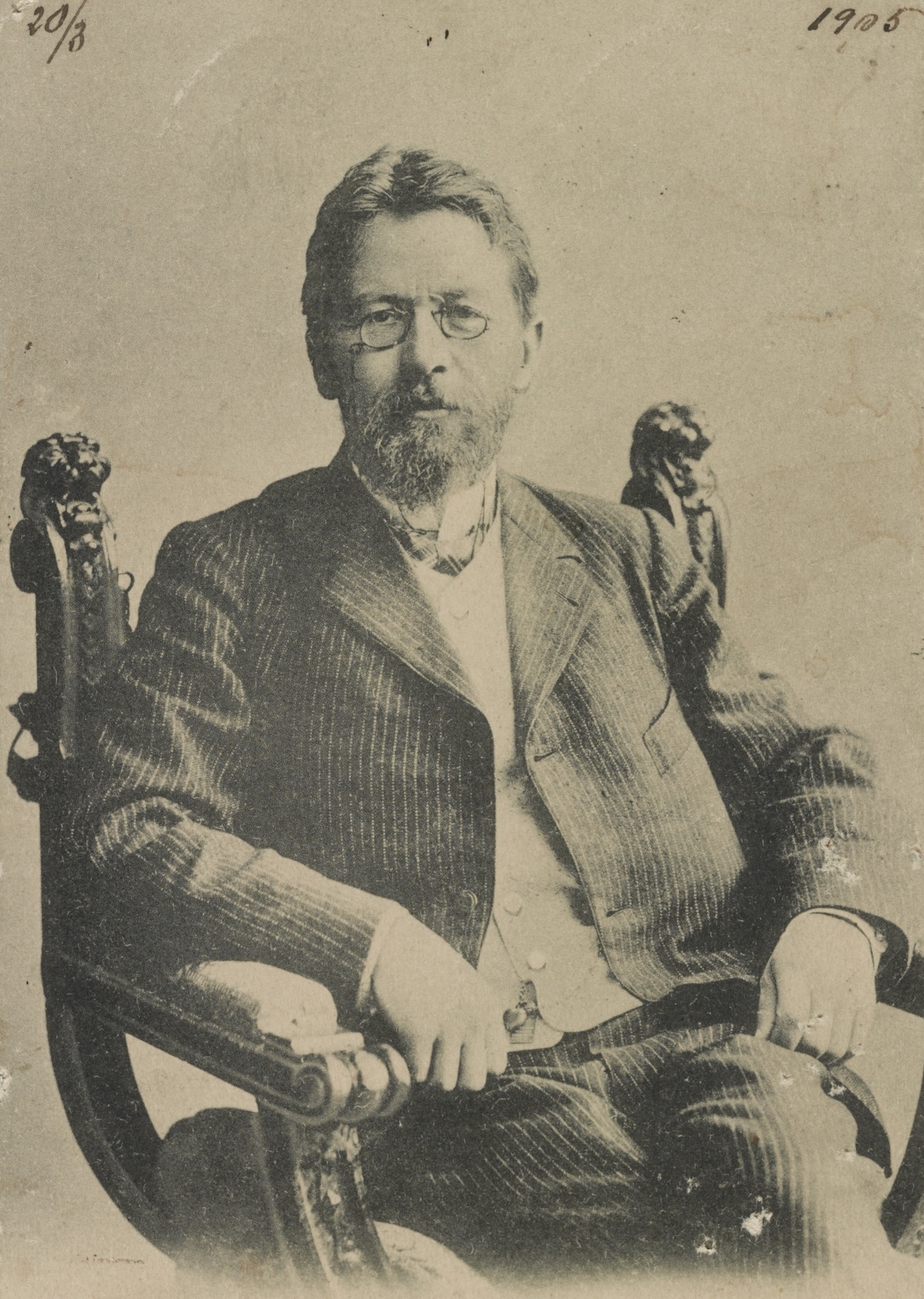 Anton Chekhov, c. 1905. Library of Congress. Public Domain.