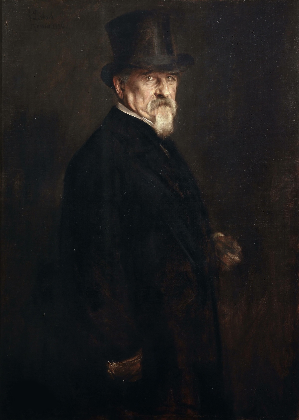 Giovanni Morelli, by Franz von Lenbach, 1886. Heritage Image Partnership/Alamy Stock Photo.