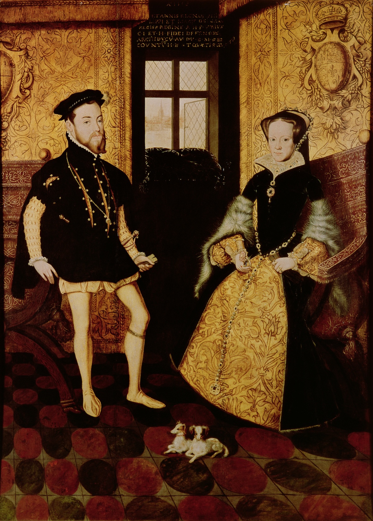 Mary I of England and Philip II of Spain, Hans Eworth, 1558. Bridgeman Images.