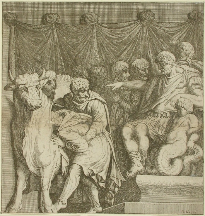 ‘The Ttyrant Phalaris condemning Perillos to the Brazen Bull’, by Stefano della Bella, 1660. Finnish National Gallery. Public Domain.