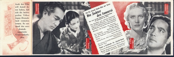 Publicity for The Daughter of the Samurai, 1937.