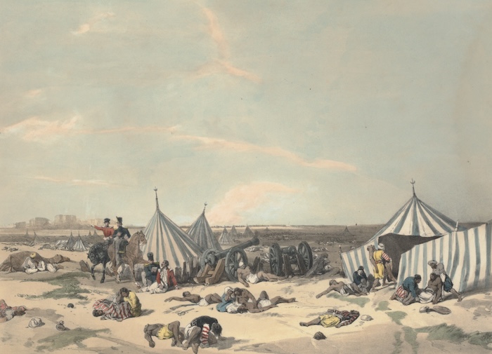 The aftermath of the Battle of Ferozeshah, by Charles Stewart Hardinge, 1846. Prints, Drawings and Watercolors from the Anne S.K. Brown Military Collection. Brown Digital Repository. Brown University Library. Public Domain.