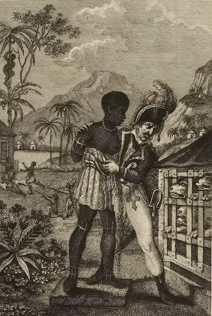 Repression of the revolt of enslaved people on the French colony of Saint-Somingu, by Reinier Vinkeles, 1794. Musée Carnavalet, Histoire de Paris. Public Domain.