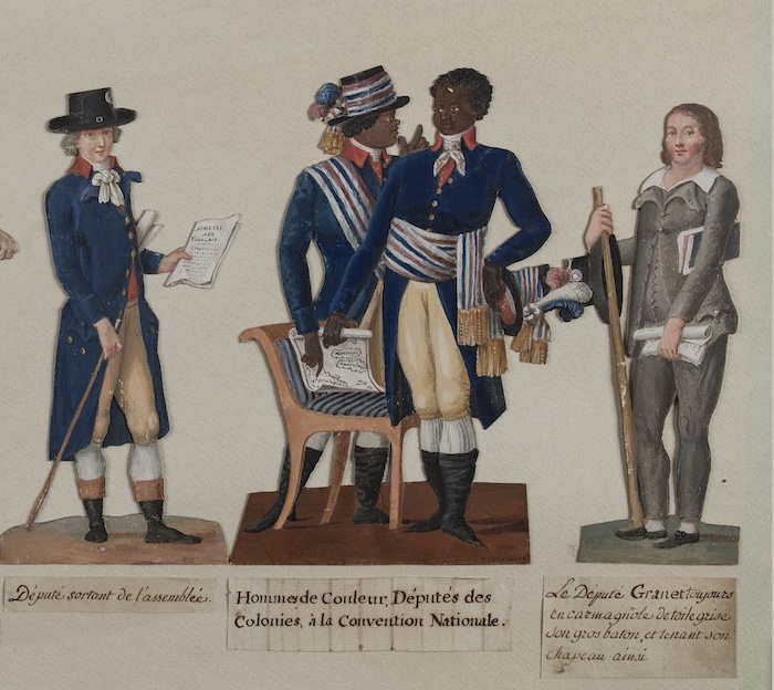 Deputies of the Colonies in the French National Convention, by Jean-Baptiste Leseur, c. 1789-98. 