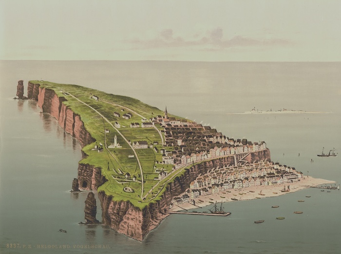 Birdseye view of Helgoland, c.1890-1900. Library of Congress. Public Domain.