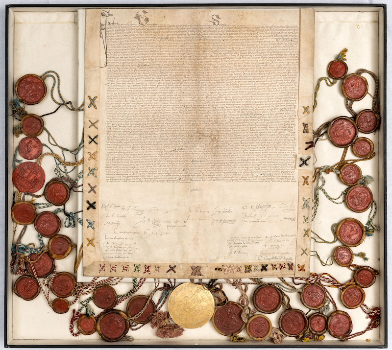 Marriage contract between Anne of Denmark and James VI  of Scotland, 1589.