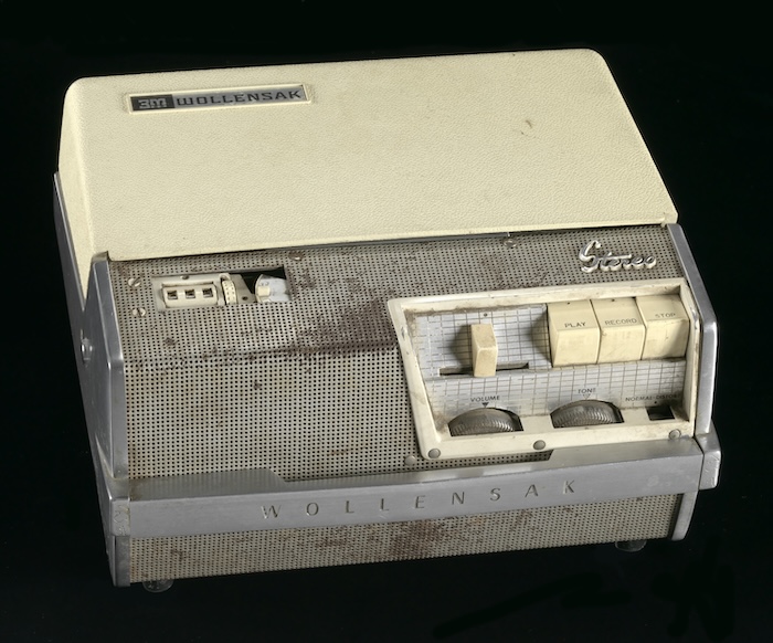 Tape recorder used by Malcolm X at the Nation of Islam’s Mosque #7 in New York. Collection of the Smithsonian National Museum of African American History and Culture. Public Domain.