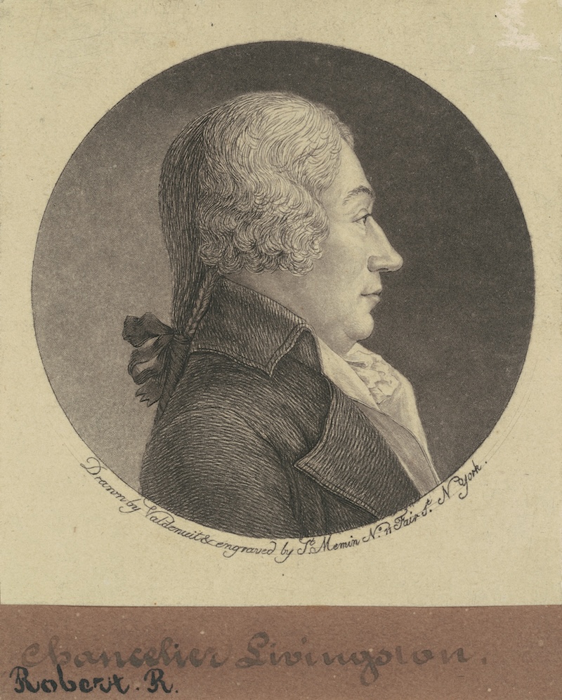 Robert R. Livingston, US minister to France at the time of the Louisana Purchase, by Charles B. J. Févret de Saint-Mémin, 1796. The National Gallery of Art. Public Domain.