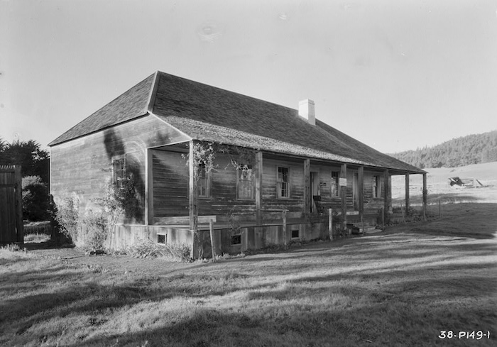 Russian Barracks at Fort Ross, 1930s. Library of Congress. Public Domain.