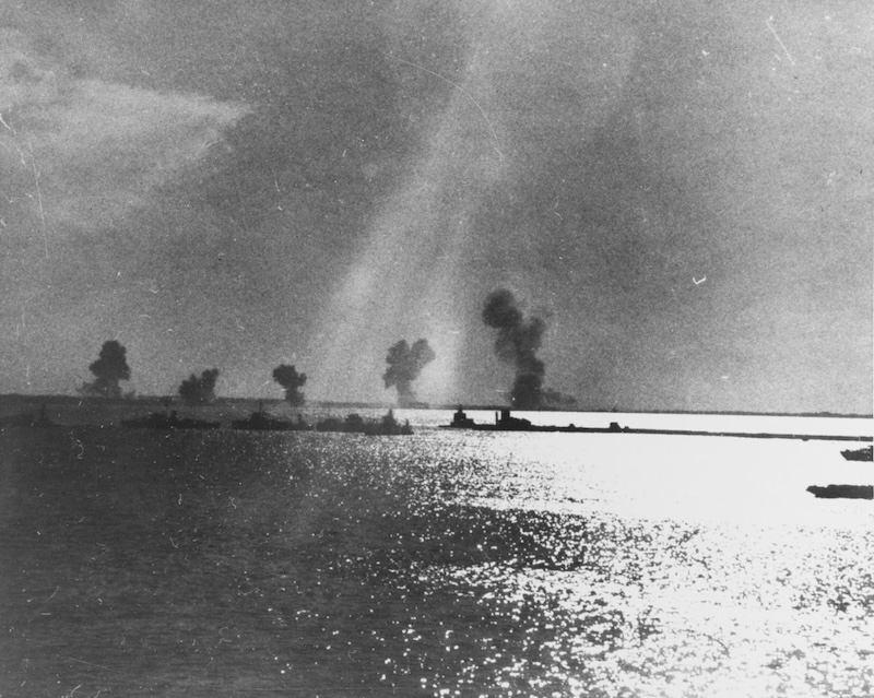 British and French planes raid El Dikheila military airfield, a few miles west of Alexandria harbor, during the Suez Crisis. US Naval History and Heritage Command. Public Domain.