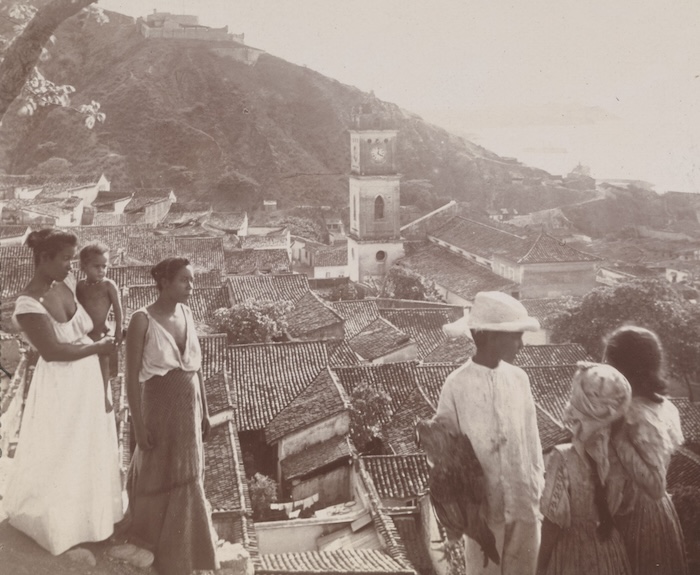 ‘La Guayra, Venezuela, showing fort recently bombarded by British’, 1902. Library of Congress. Public Domain.