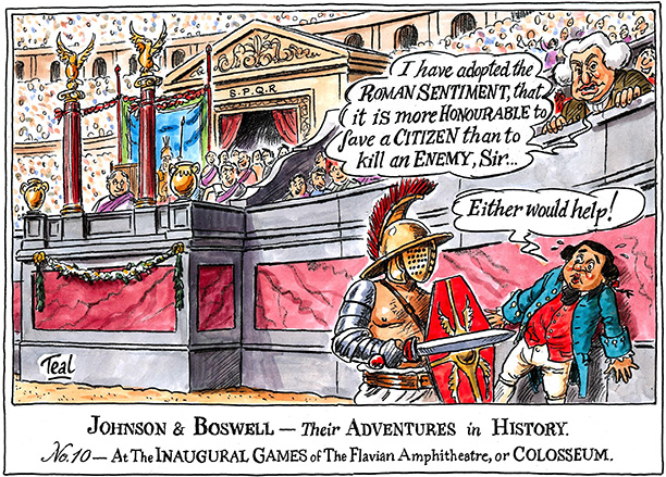 Johnson and Boswell at the Colosseum | History Today