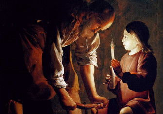 Jesus with Joseph in his Carpentry Workshop, by Georges de La Tour, c.1640, Musée du Louvre, Paris.