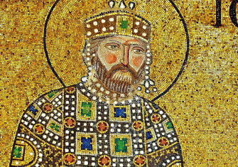 Mosaic of Constantine IX Monomachos, Hagia Sophia, Istanbul. Agefotostock/Alamy.