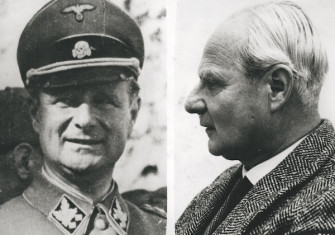 SS General Karl Wolff, c.1944 (left) and following his arrest in 1962 (right) as an accessory to the murder of Polish Jews during the Holocaust. Keystone Press/Getty Images