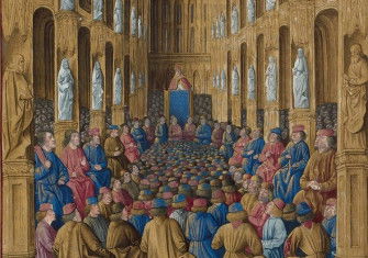 Pope Urban II at the Council of Clermont