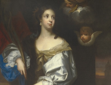 Catherine of Braganza as St Catherine of Alexandria, by Jacob Huysmans, c.1665. Royal Collection Trust/Bridgeman Images.