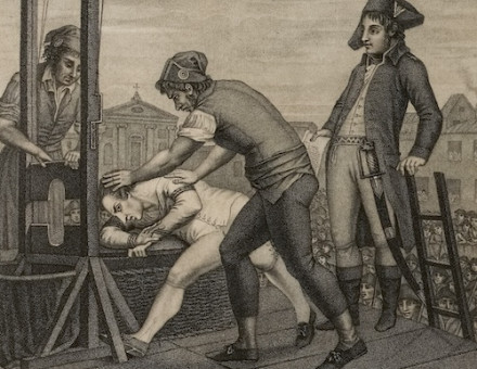 Maximilien Robespierre on the scaffold, 28 July 1794, c. 1799. Musée Carnavalet, Histoire de Paris. Public Domain.