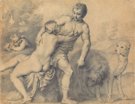 ‘Venus and Adonis’, by Peter Oliver, c. 1631. Yale Center for British Art, Paul Mellon Collection. Public Domain.