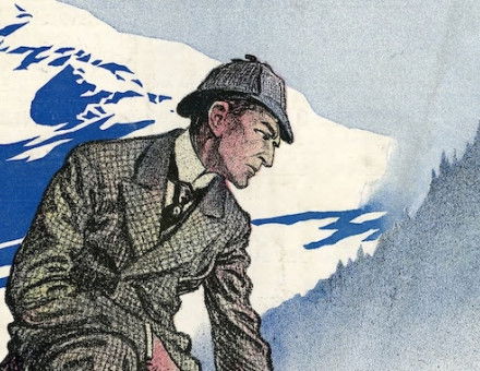 The Return of Sherlock Holmes, Frederic Dorr Steele for Collier's Magazine, 1903. University of Minnesota Libraries, Special Collections and Rare Books. Public Domain.