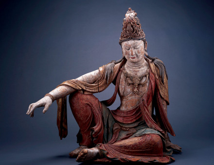 Seated Bodhisattva, Avalokiteśvara, or Guanyin, China, 11th century.